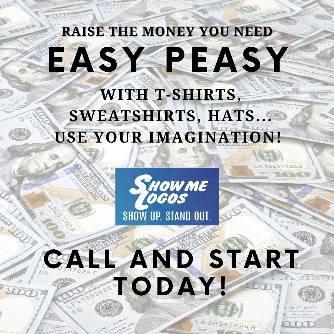 A unique and easy way to raise funds is with your own webstore from Show Me Logos. You choose your item and share the link. Then collect the orders and cash! It is not too good to be true! Call (816) 781-5367 today for details!

#fundraisingmadeeasy #fundraise #localbusiness