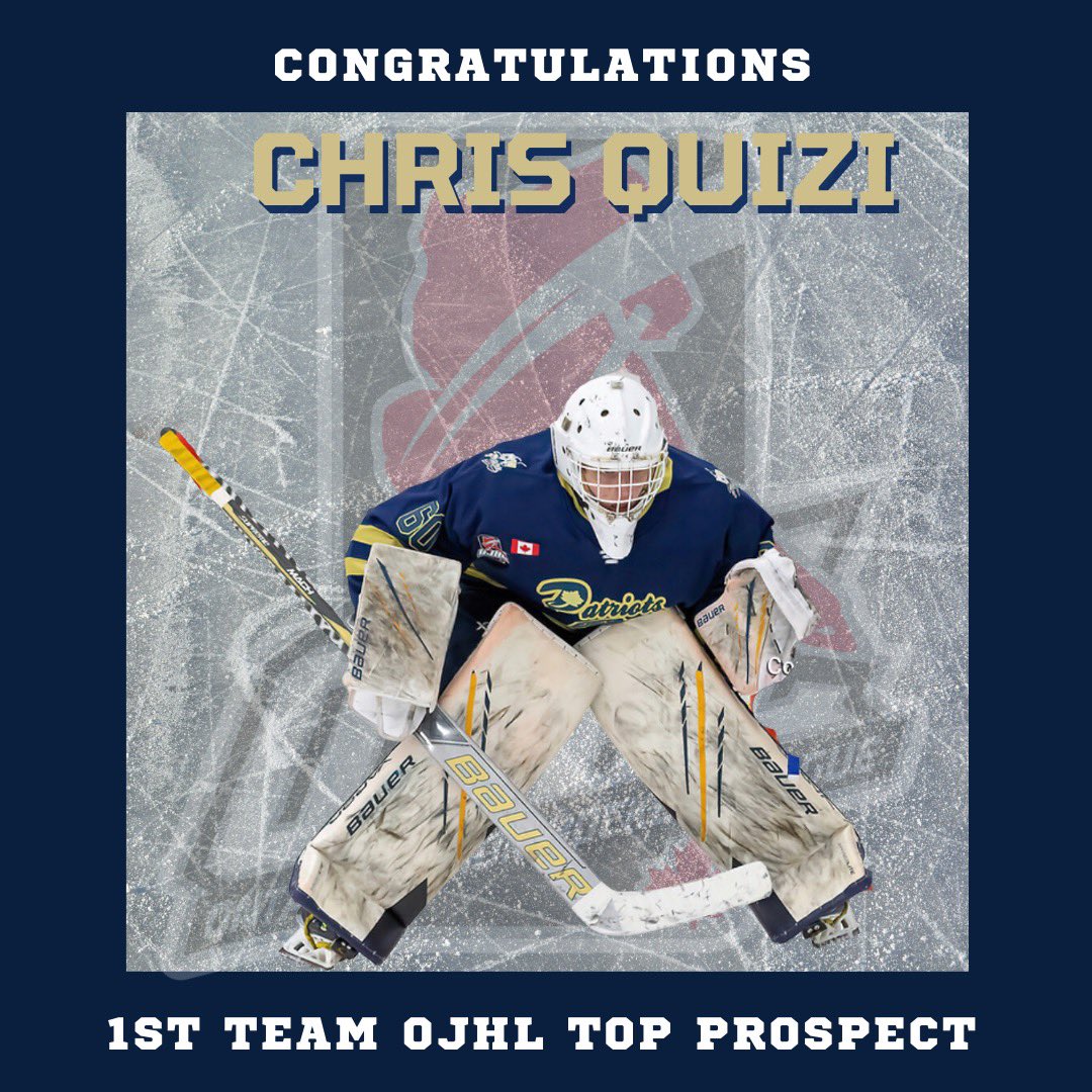 Congratulations to Chris Quizi on being named to the 1st Team OJHL Top Prospect Team!

#BurnTheBoats