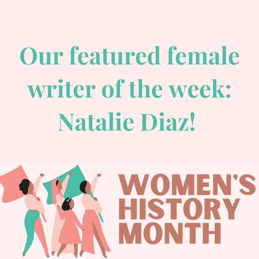 PittLitProgram's tweet image. This week’s Woman’s History Month post is for Natalie Diaz! Diaz is a Pulitzer Prize-winning Mojave-American poet, whose works “portray the experiences rooted in Native American life with personal and mystic power.” She won the Pulitzer Prize for her 2020 poem anthology!