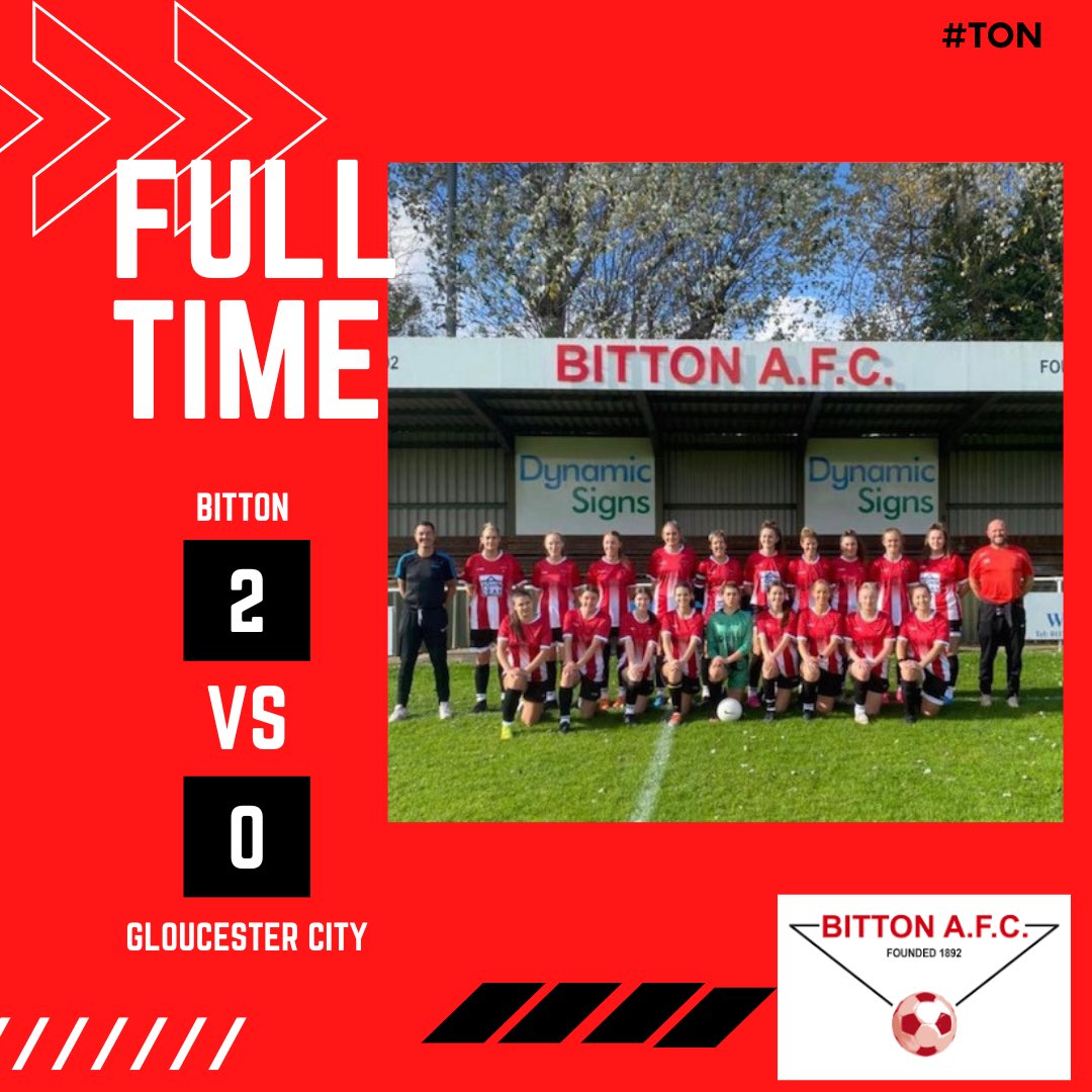 Bitton_Ladies's tweet photo. FT- Bitton 2-0 Gloucester City

The Ton pick up another important 3 points with a solid performance

⚽️Munday
⚽️Honeywell

🔴⚪️🔴⚪️ https://t.co/LDn80SiMgb