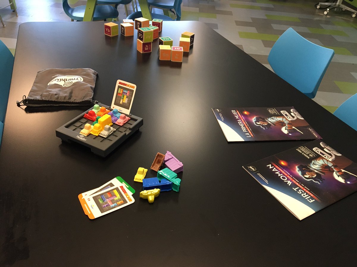 When it’s Parent Teacher Conferences, I always set up a table with #STEM things for younger brothers &amp; sisters to explore!