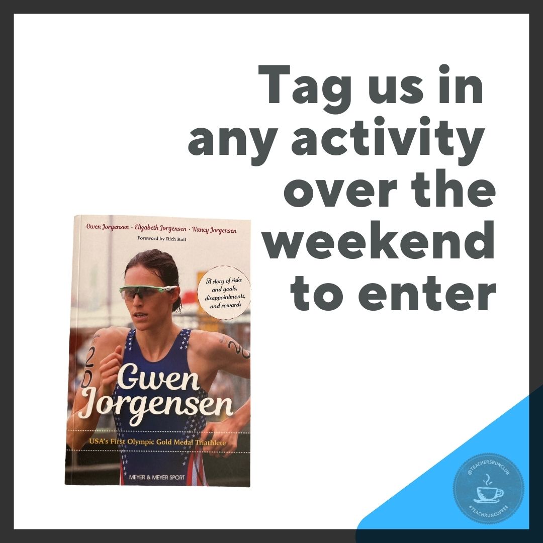 Happy Friday #TeachersRunClub It's is the Final Weekend of the Month #Giveaway & we have x2 copies of @LyzaJo & @gwenjorgensen brilliant book 'USA's First Olympic Gold Triathlete' to giveaway Great for readers of all ages! Personal discovery, risk-taking, goal-setting & more!