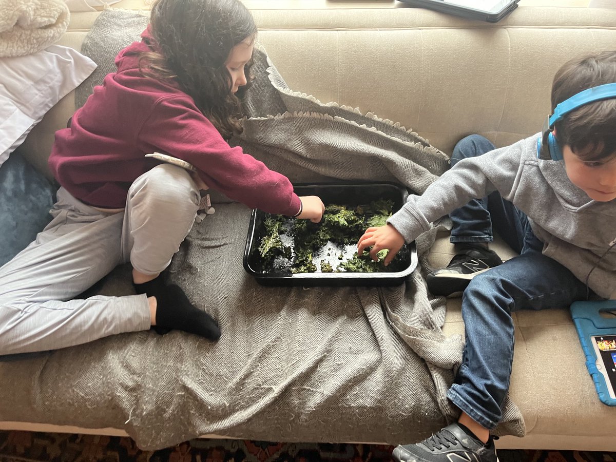The trough method.  Kale.