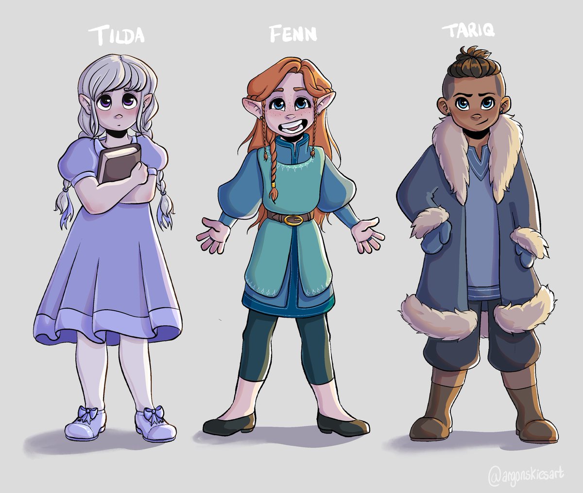 Drew my pcs from my current 3 campaigns as kids and they all came out pretty cute