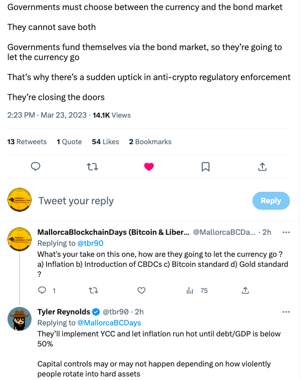 MallorcaBCDays's tweet photo. Is this the path to #CBDCs and #hyperbitcoinization ? https://t.co/Zbt2zSX72R