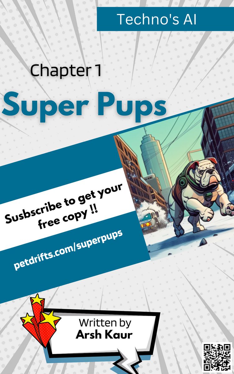 PetDrifts's tweet photo. Do you enjoy Paw-Inspiring Stores?
Join our free Comic Newsletter filled with adventurous journeys of Super Pups.
https://t.co/LPTucUPkG0
#Petdrifts #Superpups #Comic #stories https://t.co/nk2dLalAF2