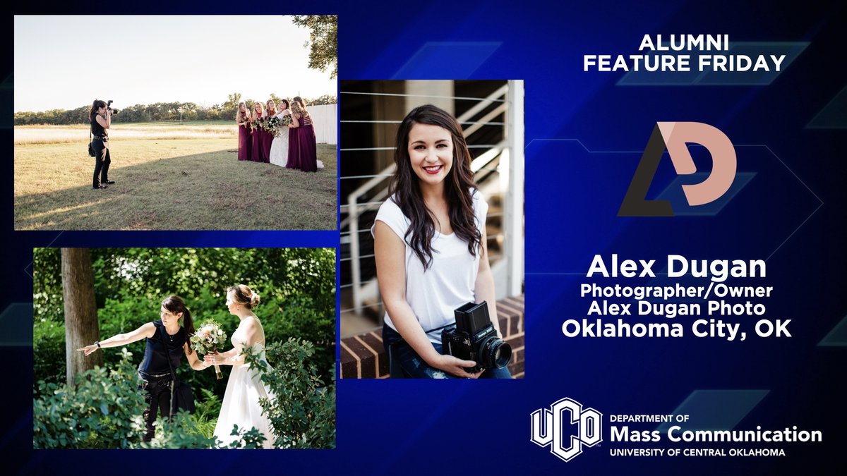 UCO_MCOM's tweet image. Smile! #AlumniFeatureFriday is back as we spotlight PhotoArts Alum, Alex Dugan. Alex found her passion for photography while at UCO and now operates her own business in OKC. She is also involved in the annual OKC PhotoCon. Check out more of her work: alexandradugan.com