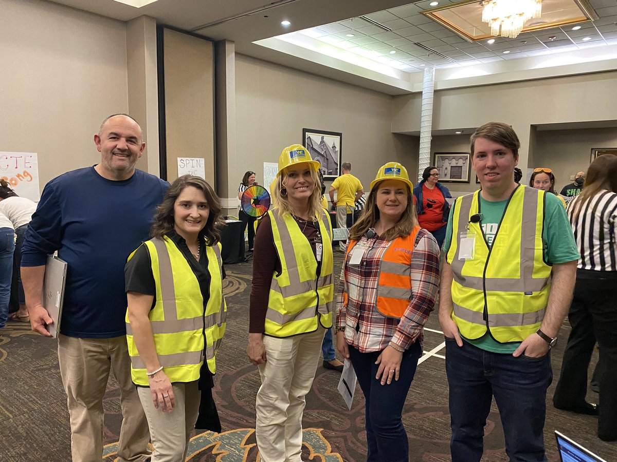 Here are four of our eight teams from today’s March Madness session of the CTE Administrative Internship. Who said learning can’t be fun? #CTEforNC