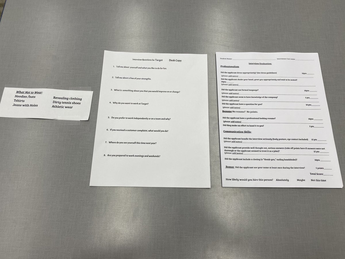katybarrey's tweet photo. Real world experiences are happening right here in @NorthwestISD! Shout out to Ms. Mouser @LeoAdamsMS for coordinating mock student interviews as part of a culminating project for #ProfessionalCommunications! Authentic opportunity w/ real time feedback for growth ๐ @NisdCTE https://t.co/6KEATVSOhZ