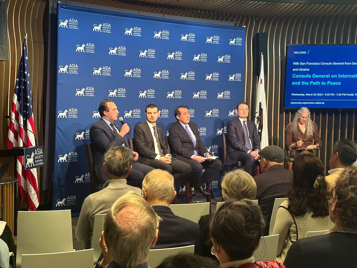 Had the privilege of joining my dear colleagues @CGJPinSF 🇯🇵, @AzamatAbdraimov 🇰🇿 & @dkushneruk 🇺🇦 at @AsiaSocietysf’s discussion on Intl Security & Path to Peace, exploring geopolitical challenges, 🌍 security environment, strategic partnerships and stronger regional cooperation