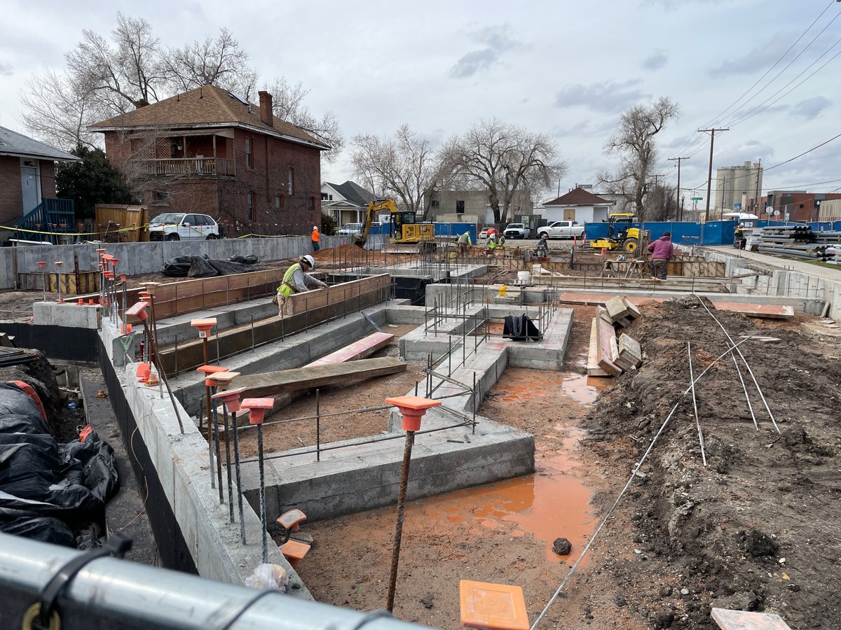 NEW HUBdate: Yes, the weather has been challenging, but our crew from <a href="/ROConstruction/">R&O Construction</a> is out there making it happen. Footings and foundation going in!