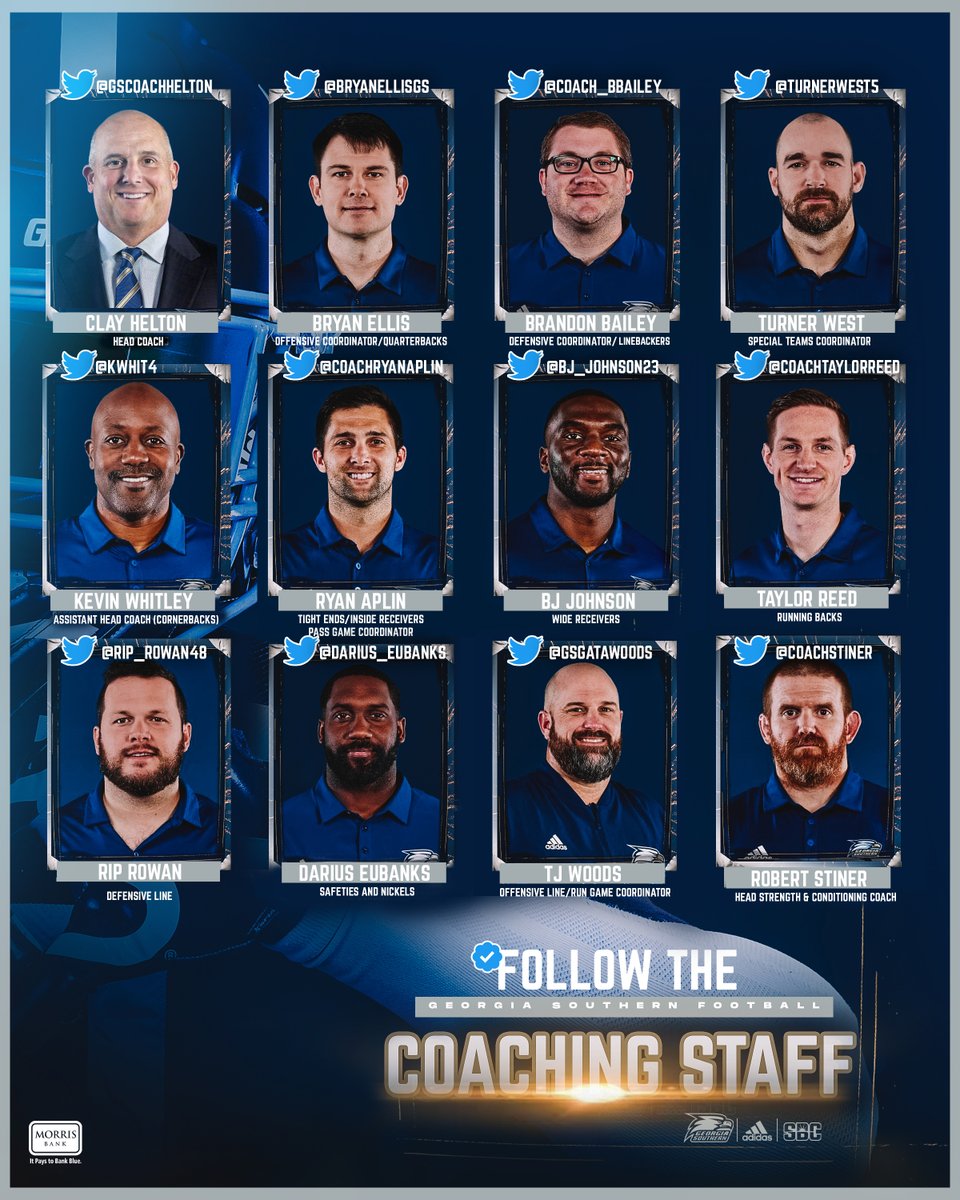 𝗙𝗢𝗟𝗟𝗢𝗪 𝗙𝗥𝗜𝗗𝗔𝗬 📱

Keep up with the Georgia Southern coaching staff this spring and all year long!

#HailSouthern | #GATA
