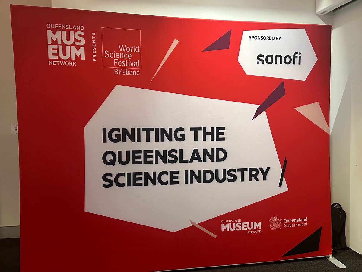 SanofiANZ's tweet photo. Sanofi is at the #WorldScienceFestival breakfast with Dr Iris Depaz discussing the innovation ecosystem in #Queensland.
Thanks @WSFBrisbane and @QLDMuseum for the invitation.
#WeNeverSettle #Science #DiscoverExtraordinary #Queensland #TranslationalScienceHub #WithVaccines https://t.co/Cm0fnaXaOH