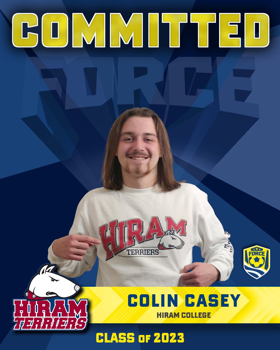 📢COMMITTED!!! Congratulations to <a href="/ClevForceSC/">Cleveland Force SC</a> 04/05B Volt &amp; ECNL-R player, Colin Casey, on continuing his student-athlete career with <a href="/Hirammenssoccer/">Hiram College Men’s Soccer</a> !

Colin has been with Cleveland Force SC for 3 years! 

#clevelandforcesc #chirp
