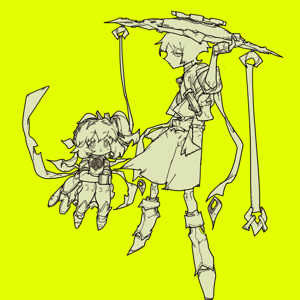 ナヒーダ(原神) ,スカラマシュ(原神) 「」|ちぐ齒莖ダサわやかのイラスト