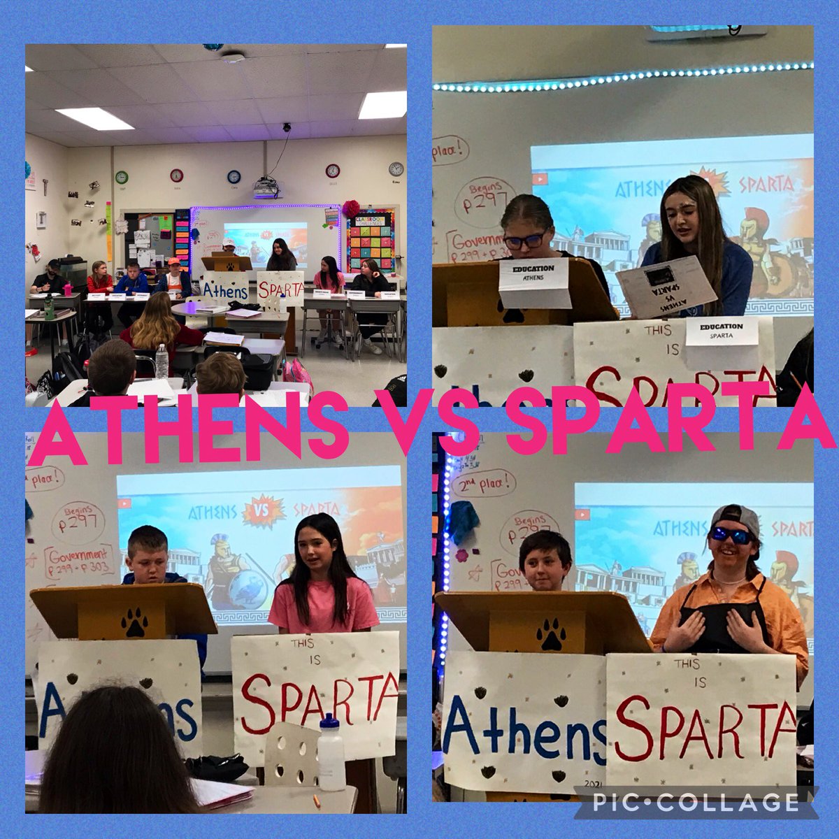 The “The Great Debate” Athens vs Sparta. EVERYONE did an amazing job! Who knew reading nonfiction and citing evidence could be so much fun! ❤️😆 <a href="/FoxMiddleSchool/">Fox Middle School</a>