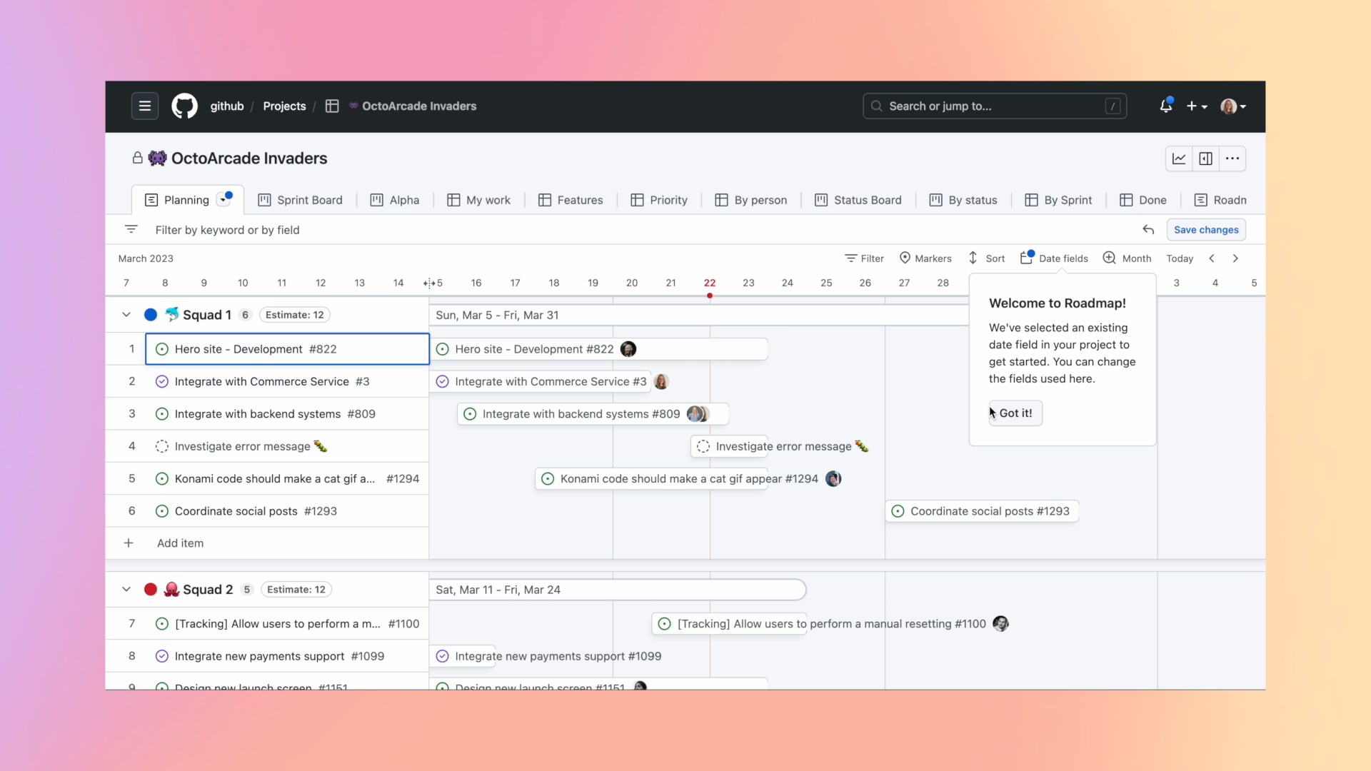 GitHub on Twitter: "Roadmaps on GitHub Projects are now generally