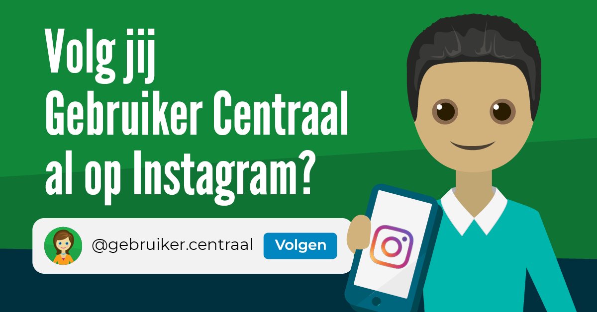 Een kijkje achter de schermen, reminders voor onze webinars, inspirerende quotes en de leukste nieuwtjes: we delen het allemaal op ons Instagram-account. Volg jij ons al? instagram.com/gebruiker.cent… #Digitoegankelijk #Inclusie #Overheidsdienstverlening #Overheidscommunicatie