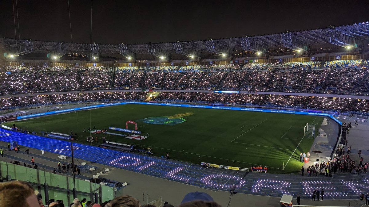 nick_murrell's tweet photo. Tonight's entertainment came from the Diego Armando Maradona Stadium in Naples.
Excellent win!
#ITAENG
#englandaway
#EFOT https://t.co/Cf2KqqIBTe
