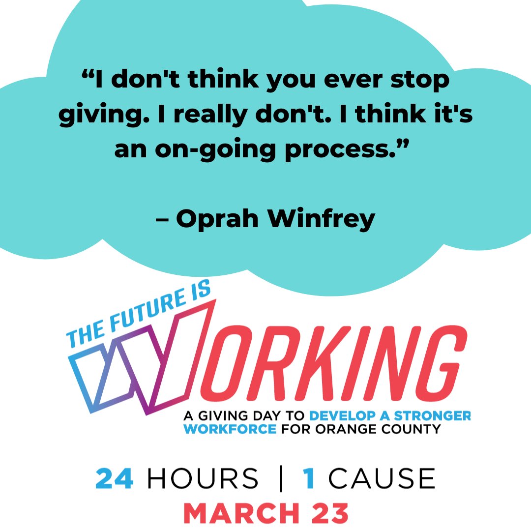 PSSOC's tweet photo. Let’s keep the giving going for The Future is Working! https://t.co/aplpT4nbBC Support #singleparents in #college in #orangecounty
#nonprofit #give #donate #community
#FutureIsWorking #FutureWorkOC #GivingDay #oprah https://t.co/ff0DSh57lh