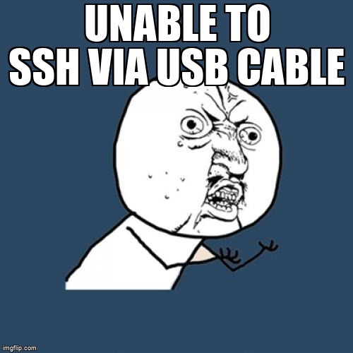 pi_stack's tweet image. unable to ssh via usb cable raspberrypi.stackexchange.com/questions/1426… #pizerow #usb #ssh