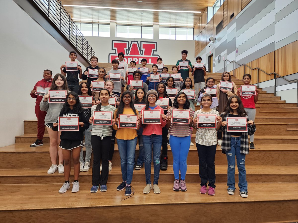 CONGRATULATIONS to our 7th grade 3rd MP award winners!!! #WestFam