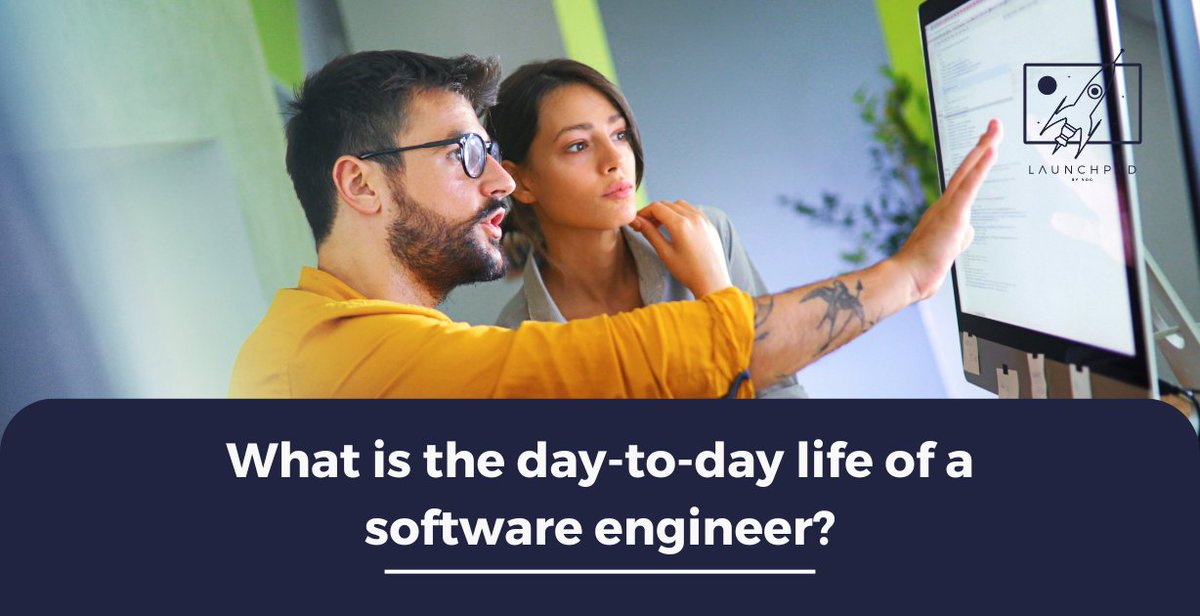 LaunchpadByVog's tweet photo. Are you considering becoming a software engineer? 

Walk through a typical day in the life of a software engineer. ⬇️

#hiredevelopers #learntocode #softwaredeveloper #code #codinglife #softwareengineer #codingcourse https://t.co/6VXdABQV24 https://t.co/v70xQeJU7q