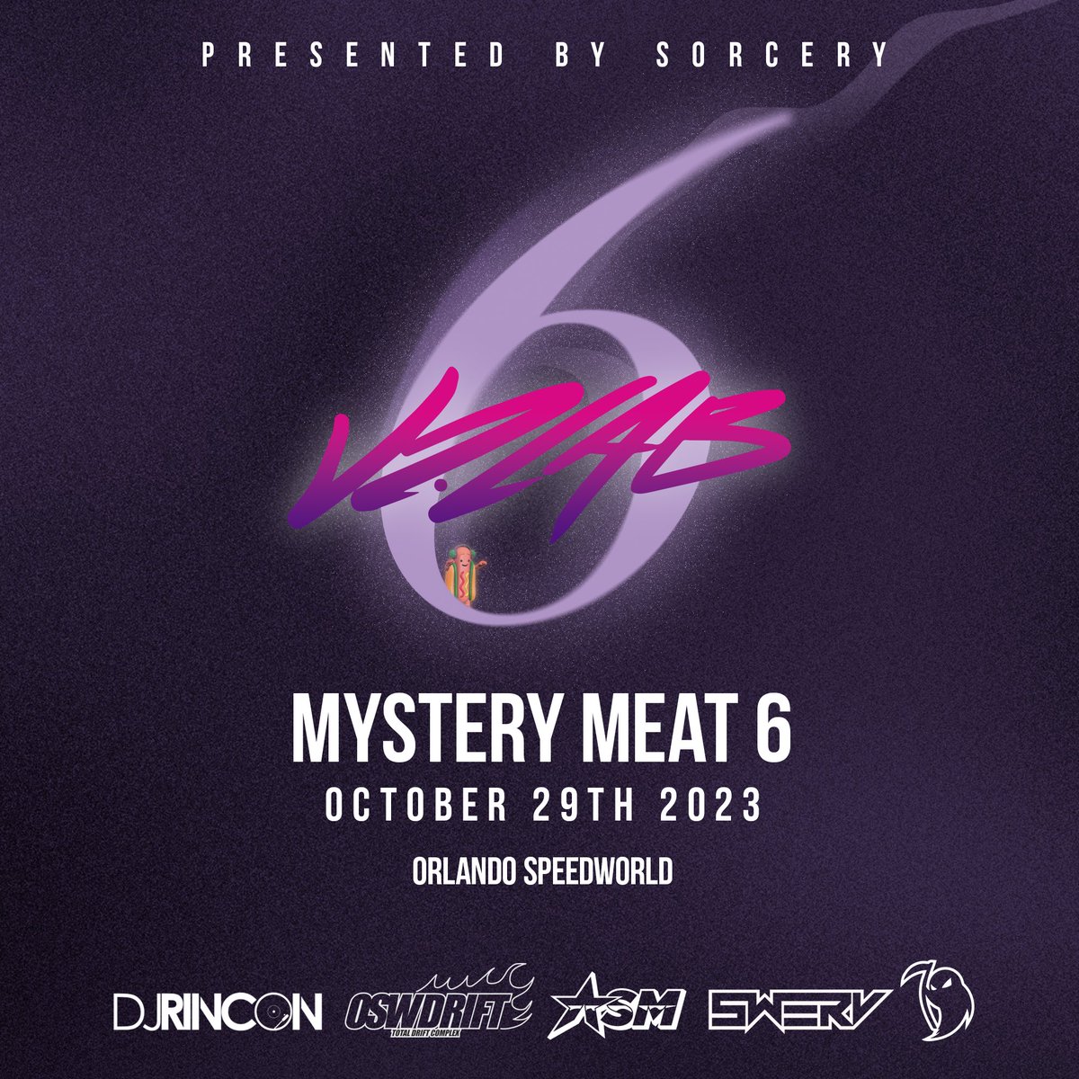 SXRCXRY's tweet image. 👻 the news everyone’s been waiting for 

SORCERY  🤝🏾 @ASMvment 🤝🏾 @swrvbrand  🫱🏾‍🫲🏼 OSWDRIFT 🫱🏾‍🫲🏼 @DjRincon 

The V2LAB Mystery Meat 6