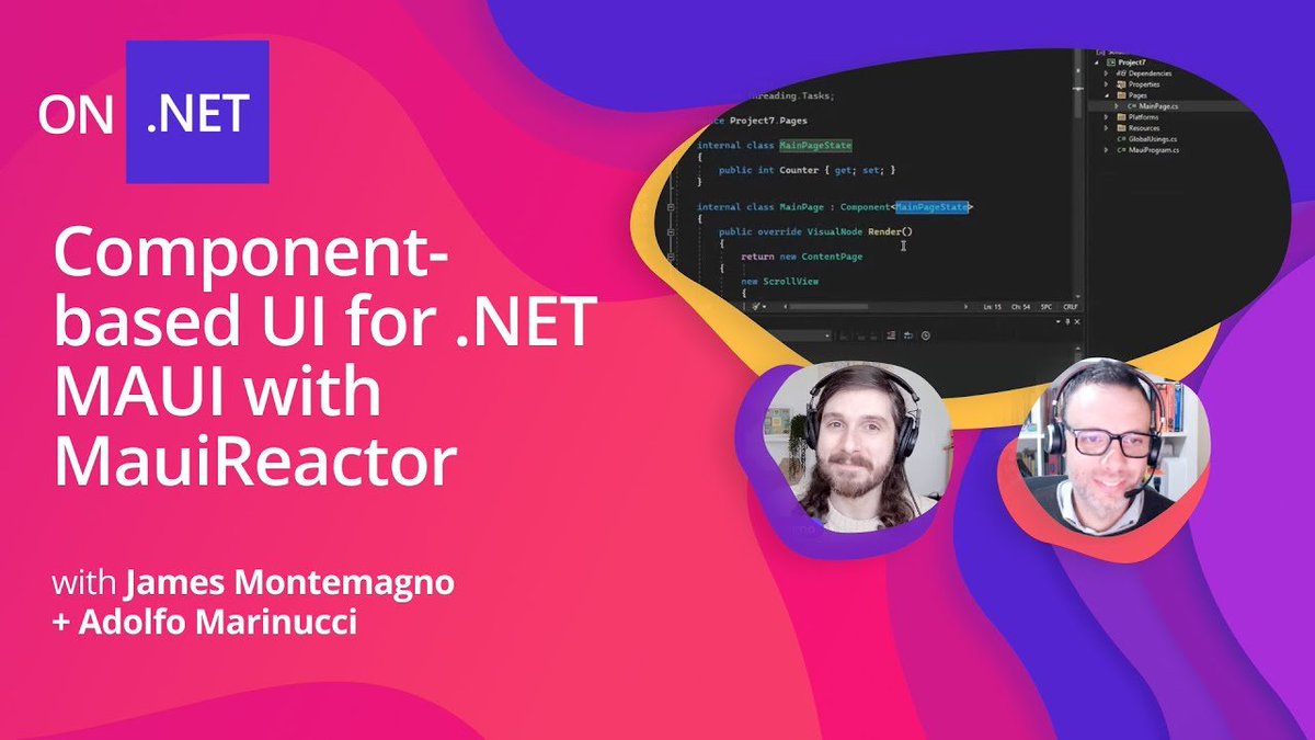 dotnet's tweet image. In today's #OnDotNET, we hear about MauiReactor; a component-based UI Library built on top of #dotNETMAUI that enables you to build applications with code first MVU component based architecture.
➕, we get to see some stunning UI. 😍 msft.it/601552ee7