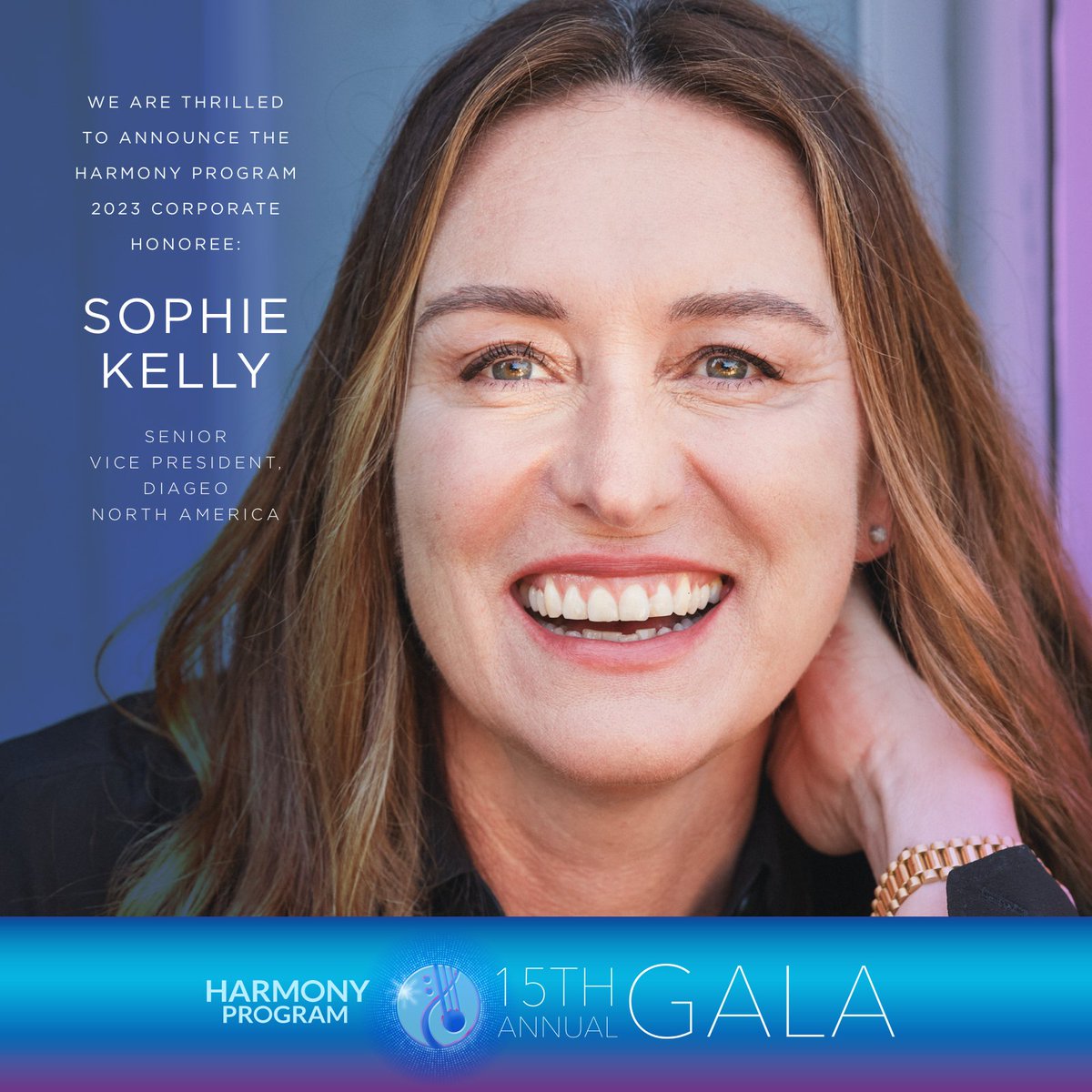 Harmony Program (@harmonyprogram) on Twitter photo Join us on May 10th for our 15th Anniversary Gala! We are excited to announce our Corporate Honoree, <a href="/SophieAnnKelly/">Sophie Ann Kelly</a>, a cause-driven SVP at Diageo. Gala tables and tickets are on sale now + read more here about Sophie’s purposeful and change-making career: harmonyprogram.org/gala-2023/ Join us on May 10th for our 15th Anniversary Gala! We are excited to announce our Corporate Honoree, <a href="/SophieAnnKelly/">Sophie Ann Kelly</a>, a cause-driven SVP at Diageo. Gala tables and tickets are on sale now + read more here about Sophie’s purposeful and change-making career: harmonyprogram.org/gala-2023/