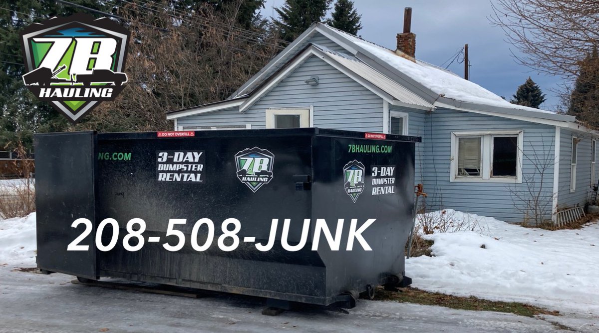 7bhauling's tweet photo. Call today in CDA for junk removal or dumpster rental. https://t.co/rLHWXiYCUS