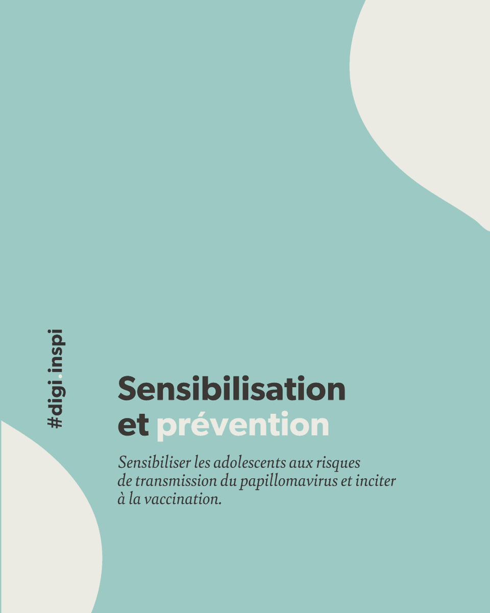 Sensibilisation et prévention 💪
Depuis le mois dernier, la Fondation ARC réalise une campagne de sensibilisation sur Twitter. Son but ? Sensibiliser les adolescents aux risques de transmission du papillomavirus et inciter à la vaccination.
 #papillomavirus #digiinspi #digisa