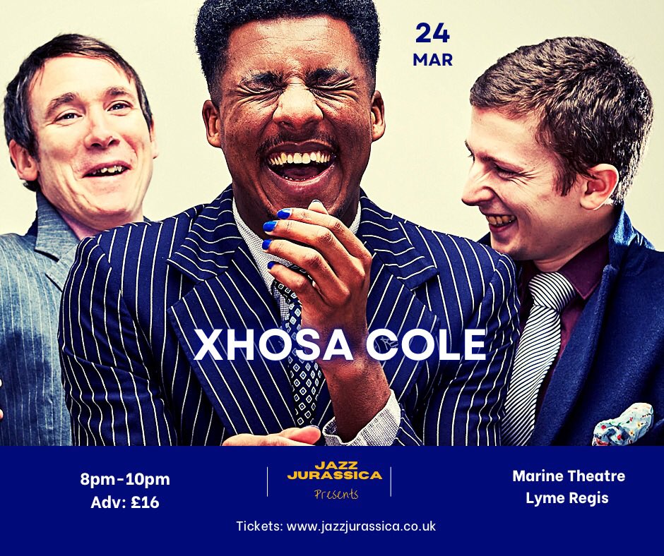 Looking forward to welcoming @XhosaCole to @marinetheatre in Lyme Regis this Friday. Info & tix: ticketsource.co.uk/jazz-jurassica @WhatsOnInDorset @BridportNews @BridportNotice @LymeOnlineUK @Dorset_Live