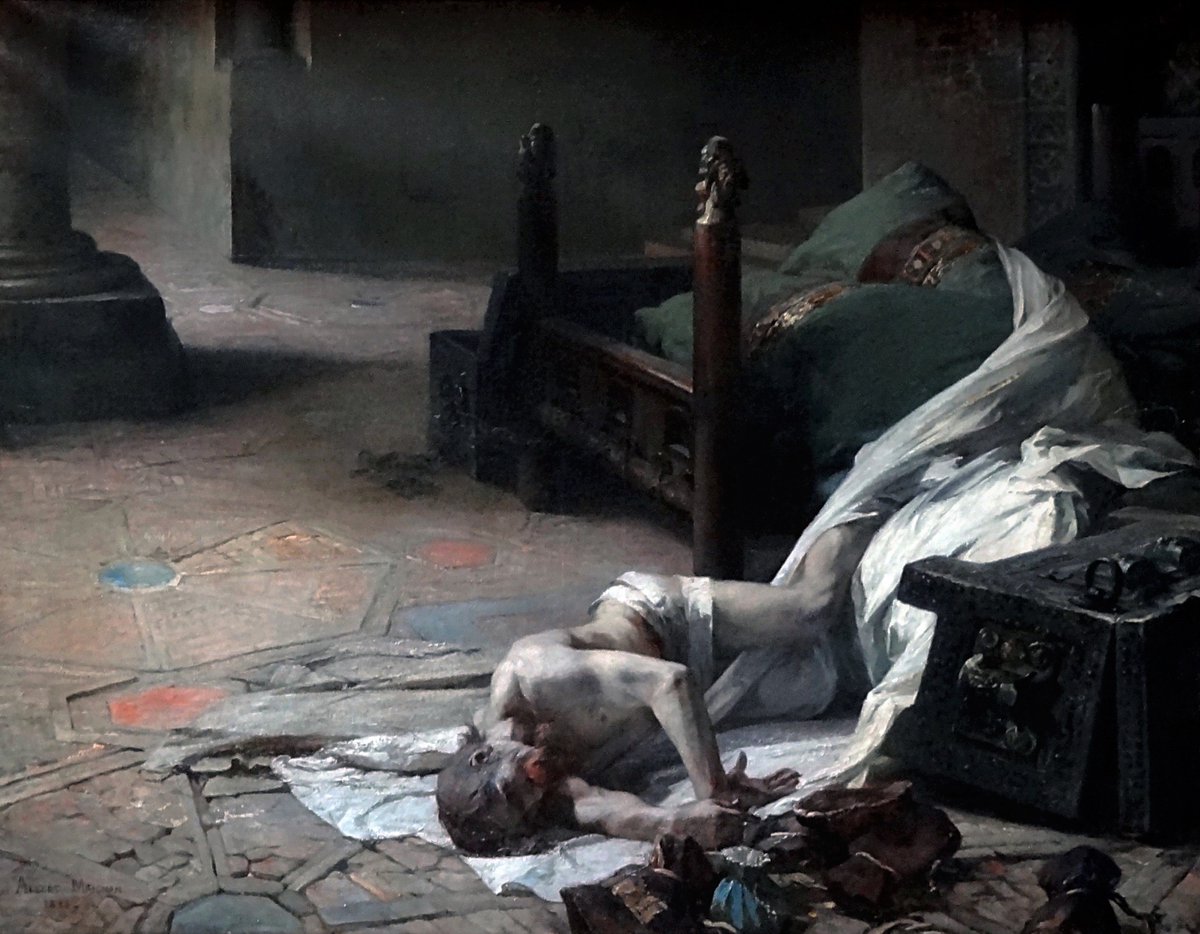 solisolsoli's tweet image. Death of William the Conqueror, 1885, by Albert Maignan