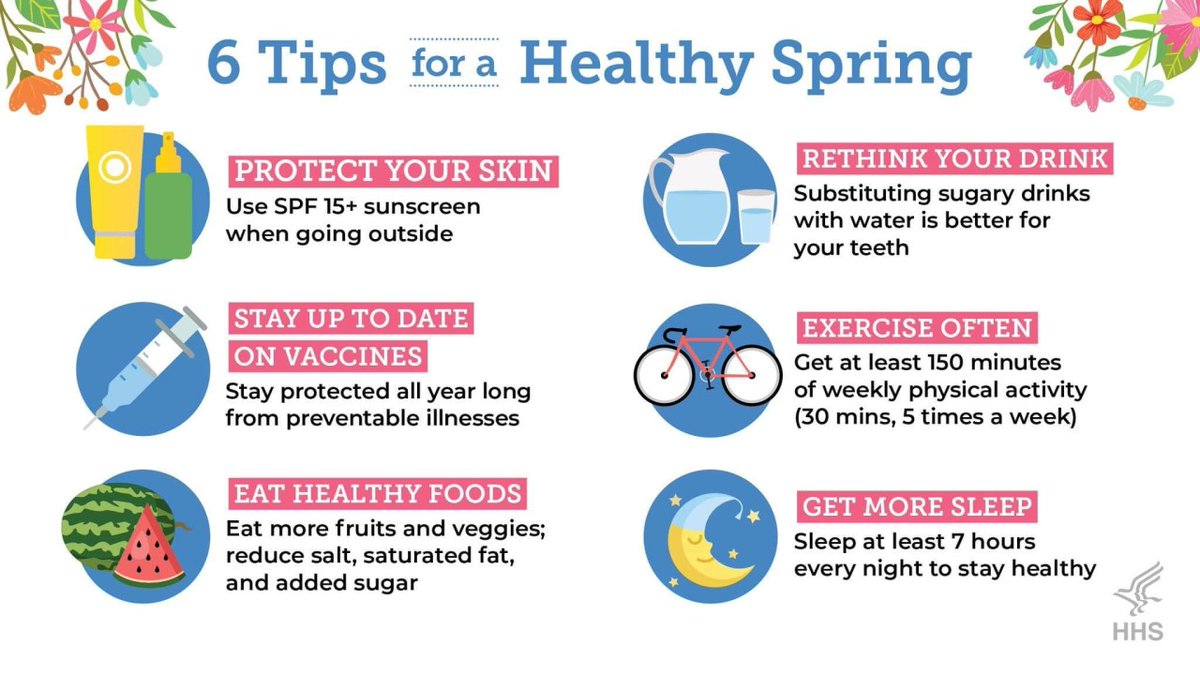 Spring is here, and we're trying to help you have the healthiest spring yet! Learn more tips: bit.ly/3FGYw8n.