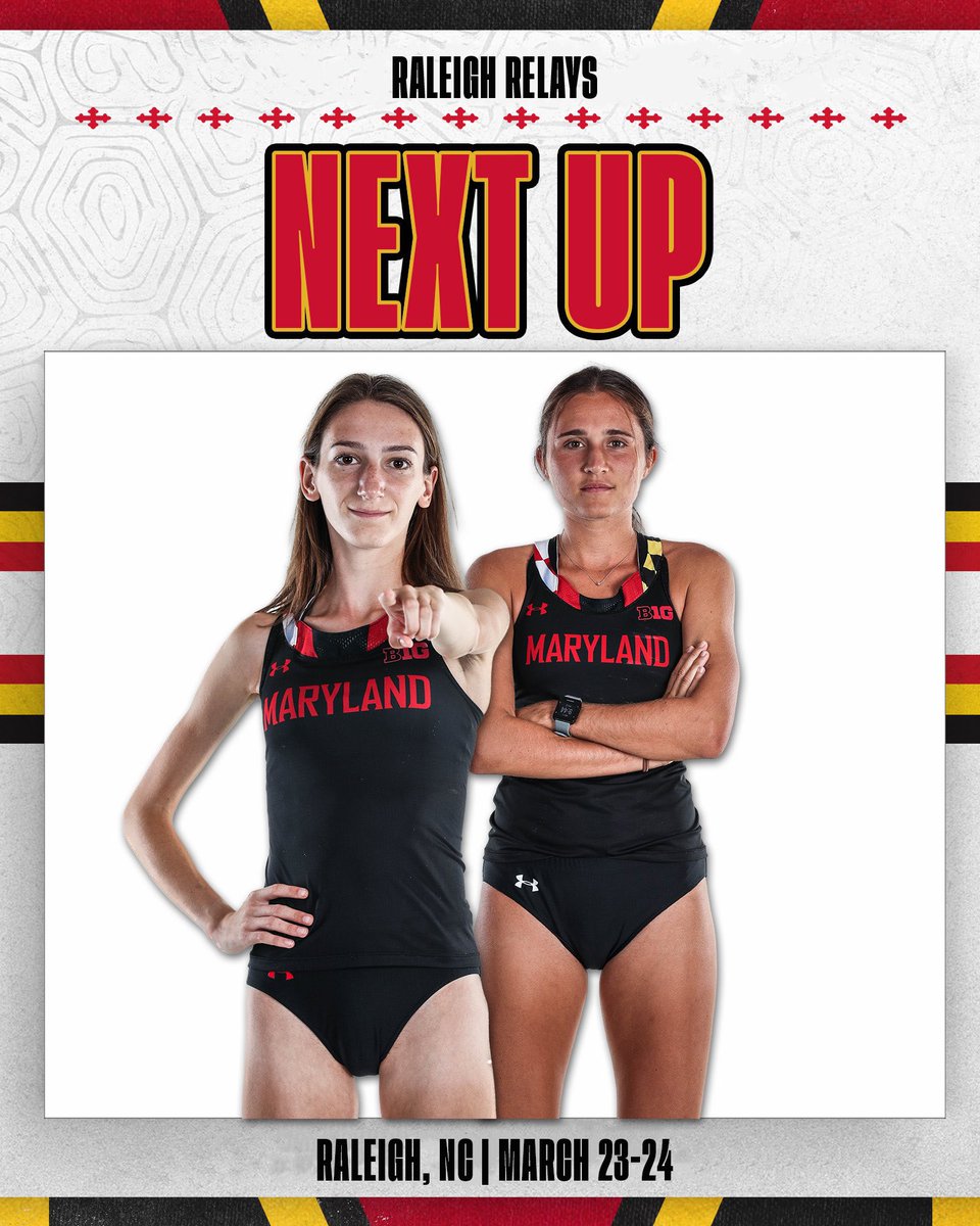 Anna Coffin and Katie Altieri take on the Raleigh Relays‼️

Katie Altieri will compete tonight at 10:35 PM in the 10K and Anna Coffin will compete tomorrow at 4:30 PM in the 1500m!

📊 go.umd.edu/raleighrelays23

#KeepUp🐢