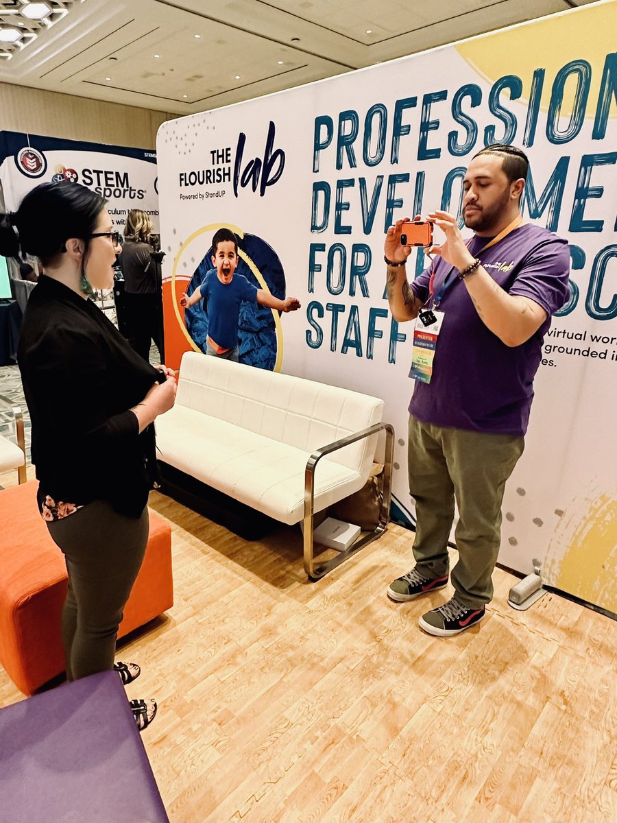 COAfterschool's tweet photo. CAP had a great time at #NAA23 spending time with new and old friends, like Colorado’s own @TFLexperience! Thank you for sharing your positivity and ENTHUSIASM for OST with us all! @NatlAfterSchool #TogetherWeShine https://t.co/hGsl8Bqlal