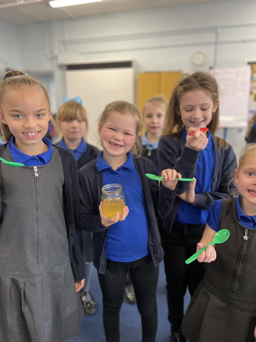 missk_reynolds's tweet photo. 🐝 Honey Tasting and a visit from a bee keeper today 🍯 to help with writing our explanation texts. 😋 #ks1 #beekeeper #writing #year2 #TeamWarwick #enganging #hook #IdoWedoYoudo #bees #modeltext @DaleJukes @SarahChouikhi @EH1_2 @KRidnell https://t.co/yYmoVrrlGG