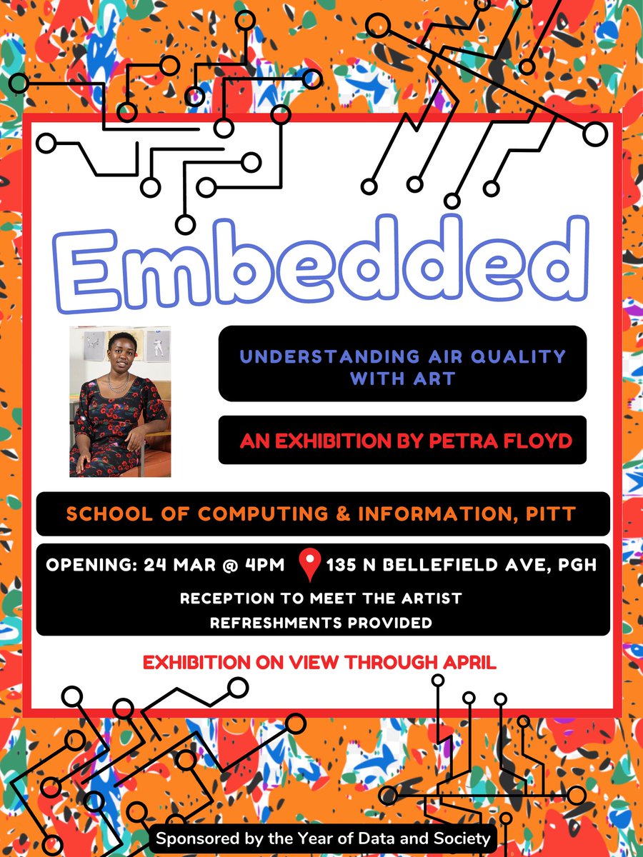Data and Society at Pitt (@pittdatasociety) on Twitter photo Tomorrow at 4pm: Join artist Petra Floyd and a @SciPitt team for the opening of an exhibit exploring experiences with air quality (and uses of air quality data!) in Pittsburgh. This project was part of the <a href="/PittProvost/">Pitt Provost</a> <a href="/PittTweet/">University of Pittsburgh</a> Year of Data and Society! Tomorrow at 4pm: Join artist Petra Floyd and a @SciPitt team for the opening of an exhibit exploring experiences with air quality (and uses of air quality data!) in Pittsburgh. This project was part of the <a href="/PittProvost/">Pitt Provost</a> <a href="/PittTweet/">University of Pittsburgh</a> Year of Data and Society!