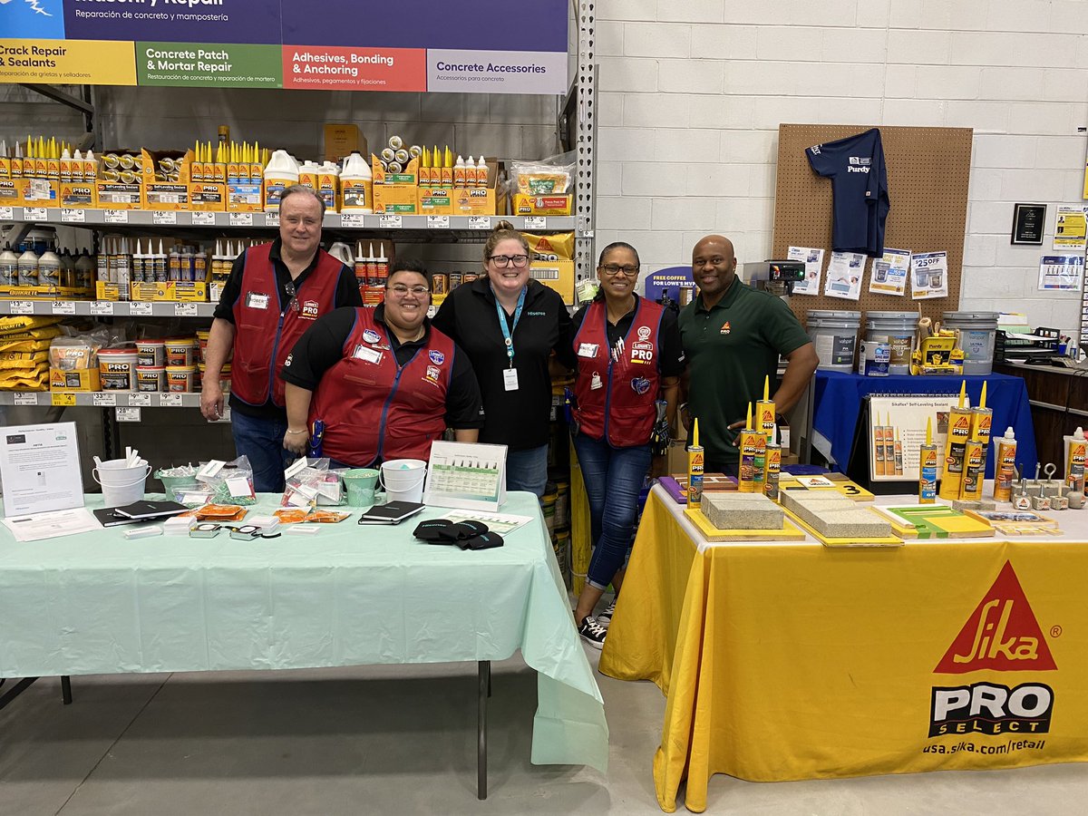 twash_22's tweet photo. Good times @Lowes store #3306 Katy, Texas MVP Event! Thank you for always showing support for @Sika. #Proselect @Sika_USA https://t.co/jWf6BhRLsb