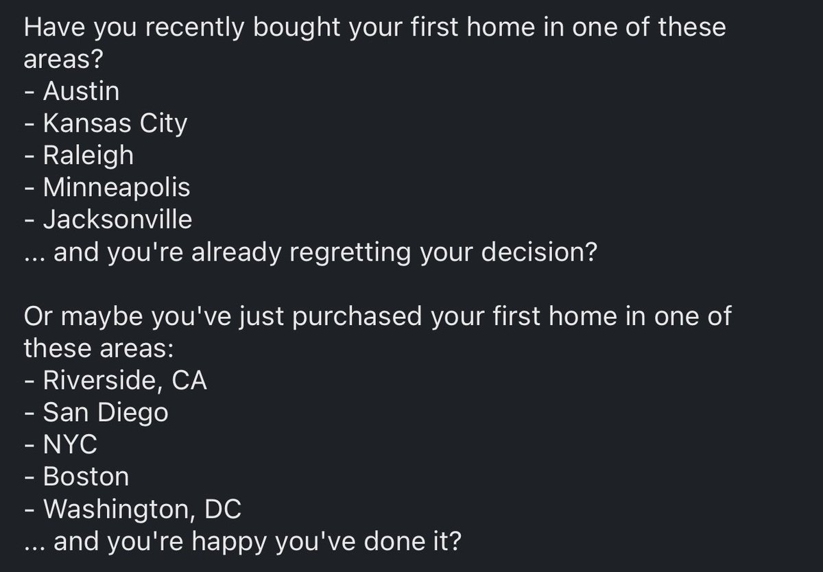 Ana__Staples's tweet photo. #journorequest Have you recently bought a house in one of the following areas and now you feel a certain way about it? HMU to chat for a story for CNBC Select! DM or email ana.staples@nbcuni.com https://t.co/KANSHvLJXQ