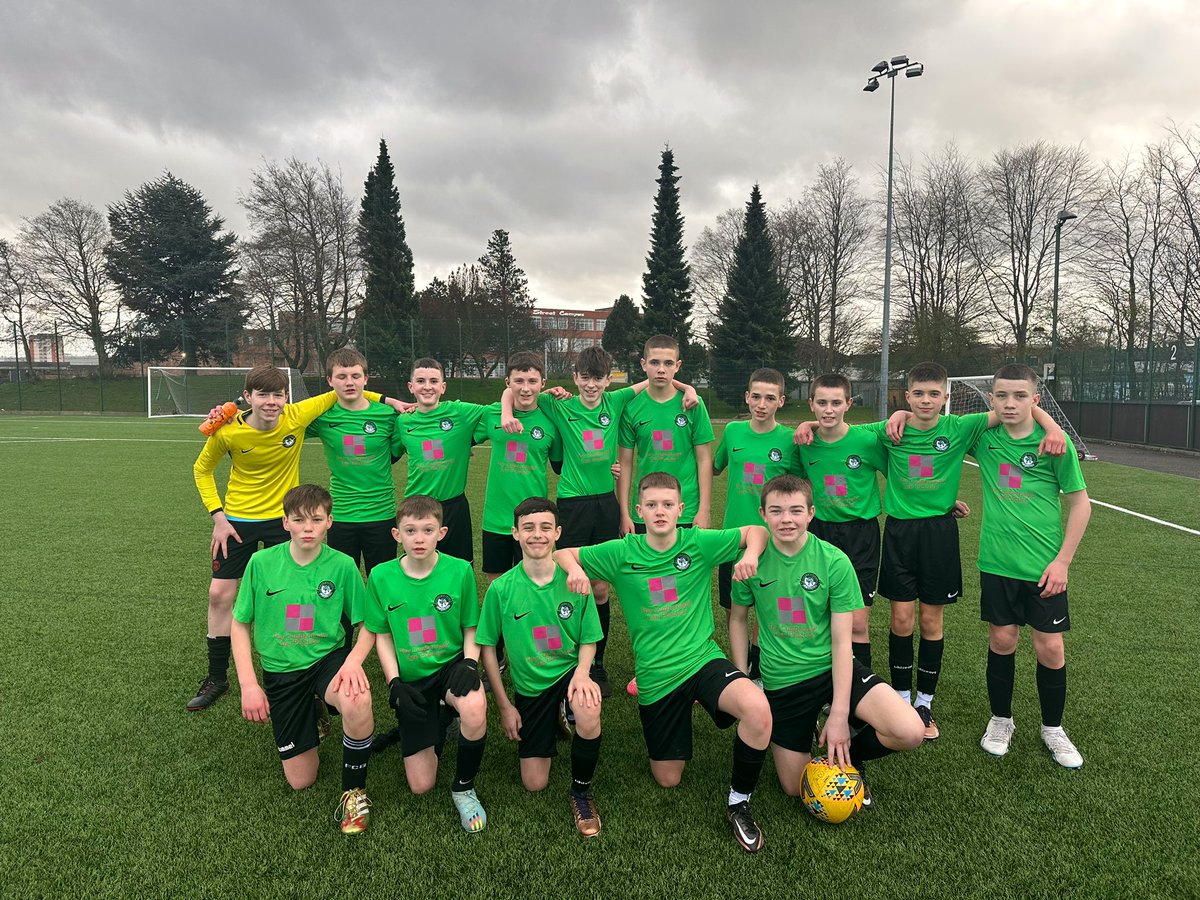StMoFootball's tweet photo. FT | St Mungo’s Academy 0-8 @St_Maurice_High 

Outstanding performance and result from our S2 boys who progress into the quarter-finals of the @sschoolsfa Plate. Well done #STMO14s 👏🏻

Goals: Sean x4, Jack McF, Jack McC, Darragh, Nathan  
MOTM: Darragh https://t.co/QDbytl2duS