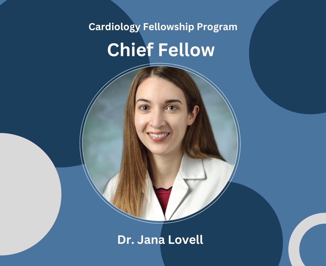Johns Hopkins Cardiology (@hopkinsheart) on Twitter photo We are ecstatic to announce Dr. Jana Lovell as Chief Fellow for the '23-'24 academic year🤩🎉
Dr. Lovell received her MD right here at Hopkins and then completed training with <a href="/OslerResidency/">The Osler Medical Residency</a>.
We are so lucky to have her!
<a href="/HopkinsMedicine/">Johns Hopkins Medicine</a> <a href="/HopkinsMedNews/">Hopkins Med News</a> <a href="/TLeucker/">Thorsten Leucker</a> We are ecstatic to announce Dr. Jana Lovell as Chief Fellow for the '23-'24 academic year🤩🎉
Dr. Lovell received her MD right here at Hopkins and then completed training with <a href="/OslerResidency/">The Osler Medical Residency</a>.
We are so lucky to have her!
<a href="/HopkinsMedicine/">Johns Hopkins Medicine</a> <a href="/HopkinsMedNews/">Hopkins Med News</a> <a href="/TLeucker/">Thorsten Leucker</a>