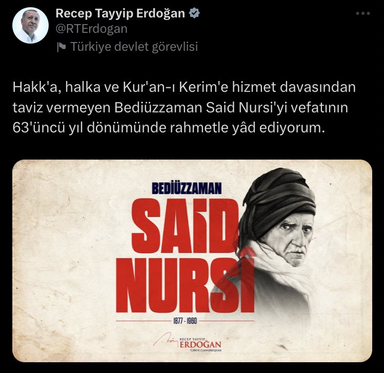 Said Nursi, Atatürk düşmanı süzme hain bir teröristtir!