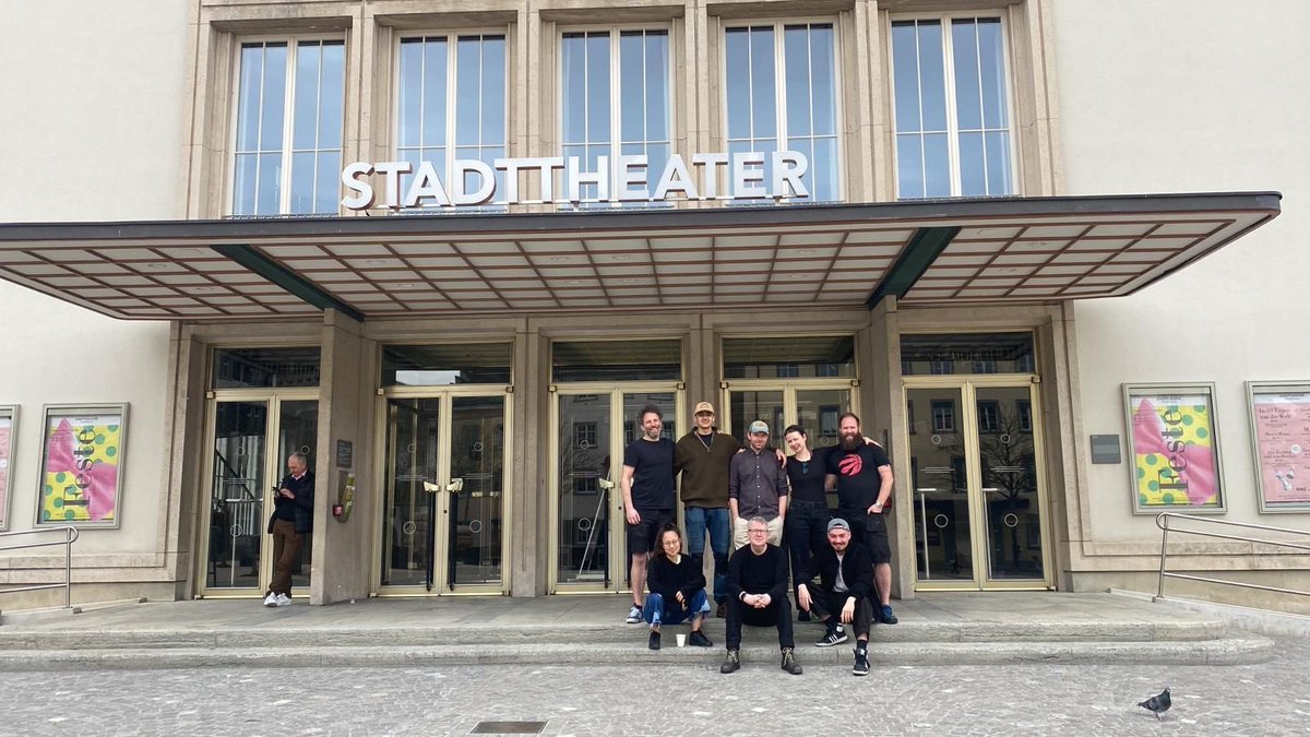 ImitatingtheDog's tweet photo. SO good to be back at #StadttheaterSchaffhausen
We had a brilliant audience for Dracula: The Untold Story when we were here 2 years ago so we are excited for tonight’s performance of #MacbethITD 
Looks like there may have a version or two of this Shakespeare classic here before.. https://t.co/QeDfYzKmAZ