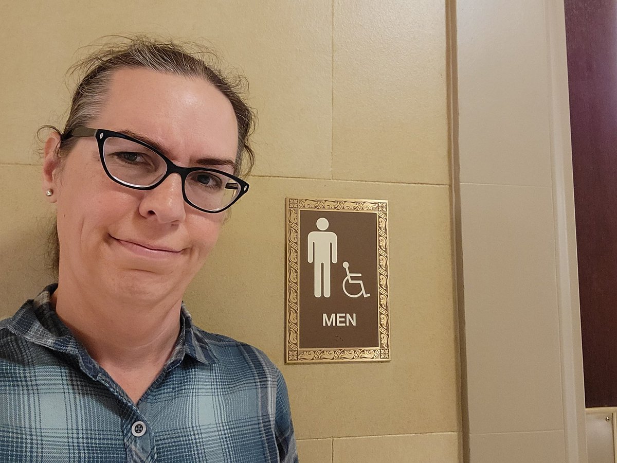 SLPACOK's tweet photo. Under HB 1449, @OklasotaGal would be forced into men's facilities, despite living her entire adult life as a woman. Make this make sense. @OKHouseGOP https://t.co/mC0VXEuNTG