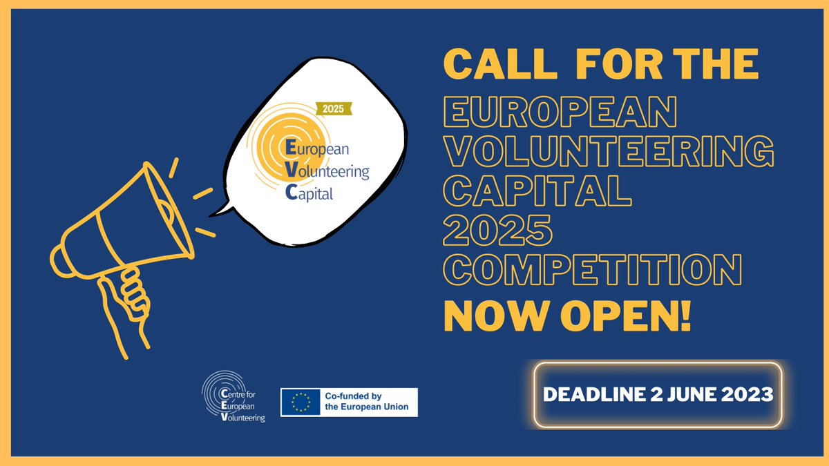 pvoluntariado's tweet photo. ¿Quieres que tu ciudad o municipio se convierta en la Capital Europea del #Voluntariado en 2025? 😍 Participa en la competición #EVCapital2025, un concurso que refuerza, inspira y celebra el #voluntariado y la solidaridad en Europa ❤️ Más información 👉 https://t.co/P8gA2iovCz https://t.co/gCX0uvyiVt