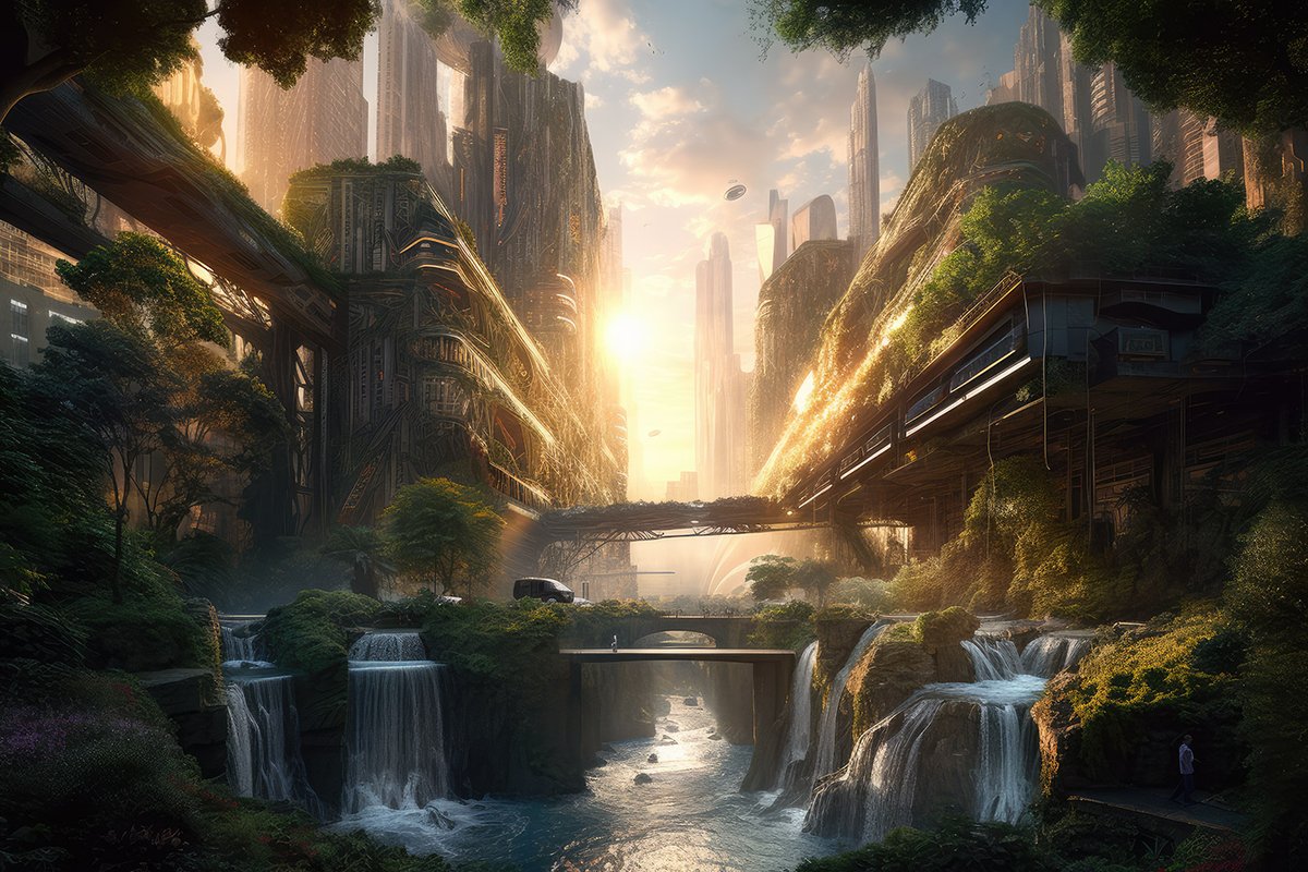 CharaspowerAI's tweet photo. 🤯 Wow, technologie et nature fusionnent pour créer une alchimie époustouflante ! Découvrez mon dernier #prompt qui mélange subtilement futurisme et beauté naturelle. Ensemble, explorons les limites de l'imagination 😎🚀 🌆🌳 #PromptAlchimists #AI #midjourney https://t.co/czlj3wP7y3
