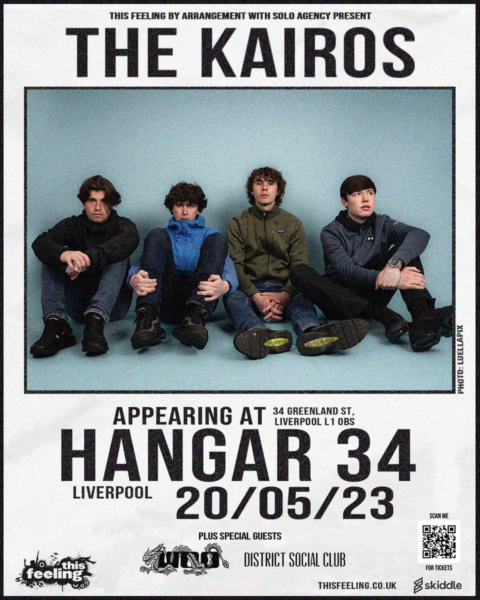 HANGAR 34 (LIVERPOOL)🚨

Over the moon to have WOO and <a href="/DSCbandd/">District Social Club</a> play with us on the 20th of May 🤘🏻the biggest show we have ever done.

Genuinely can’t come quick enough 😎 GET TICKETS NOW
