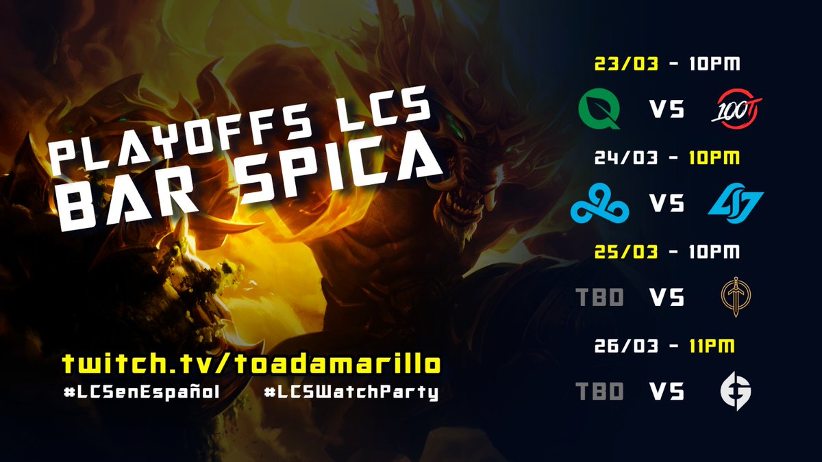 ToadAmarillo's tweet photo. Estamos ante una de las noticias que más ilusión me hace desde que trabajo en esta industria. Gracias al trabajo de mucha gente, hemos conseguido las imágenes para hacer la LCS en español. Muchísimas gracias a todos los que lo habéis hecho posible. #LCSenEspañol #LCSWatchParty https://t.co/U7AqXDZMw2